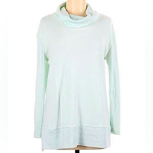 JONES NEW YORK Slouchy Mint Opal Green Oversized Long Sleeve Cowl Neck Sweater